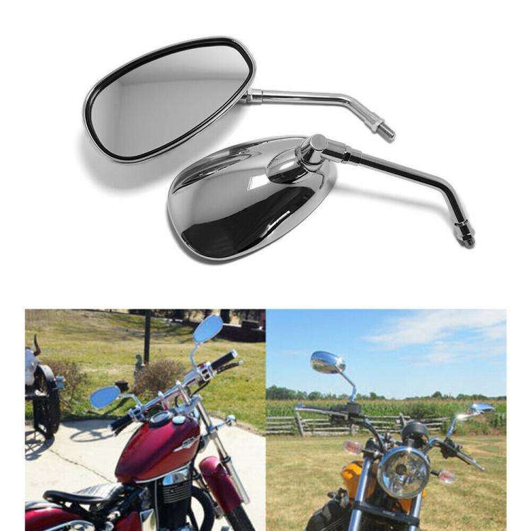 For Suzuki Bandit 1200 / 1250S 2pcs/Set Motorcycle Rearview Mirror Reflective Mirror(Silver)