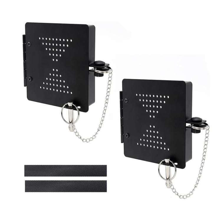2pcs/Set RV Square Bumper Protective Cover RV Sewer Hose Cover Caps(Black)