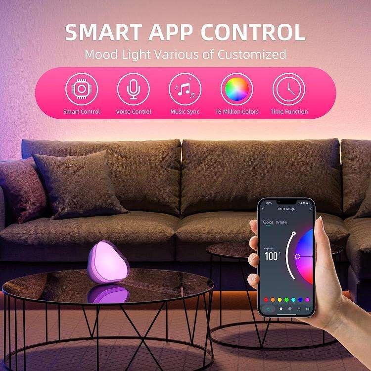 SXL001 Smart Bluetooth Desktop Atmosphere Light Bedroom Night Light, Tuya WiFi Version