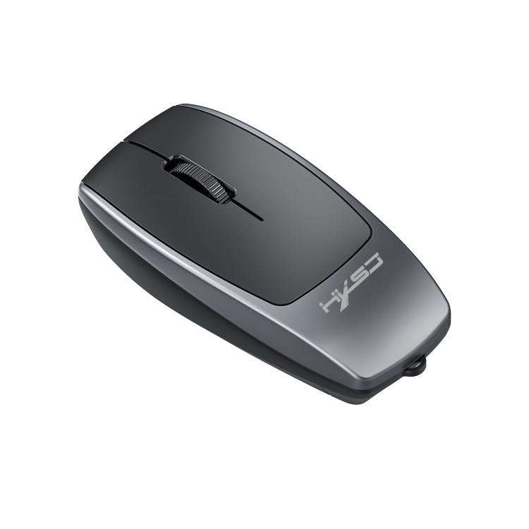 HXSJ M109 Mini Wireless Mouse, 3D Right, TF Card Reader, 4D Mute Buttons(Grey)