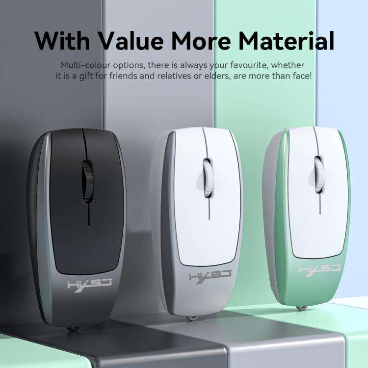 HXSJ M109 Mini Wireless Mouse, 3D Right, TF Card Reader, 4D Mute Buttons(Grey)