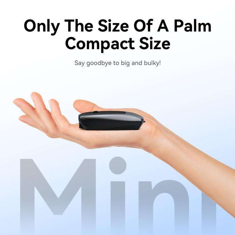 HXSJ M109 Mini Wireless Mouse, 3D Right, TF Card Reader, 4D Mute Buttons(Grey)