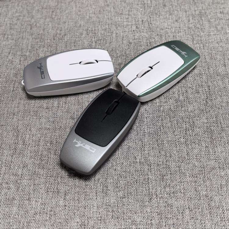 HXSJ M109 Mini Wireless Mouse, 3D Right, TF Card Reader, 4D Mute Buttons(Grey)