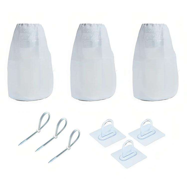 3pcs/Pack Dryer Vent Lint Trap Dryer Vent Duct Lint Bag(White)