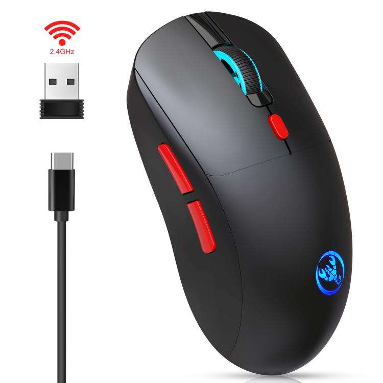 HXSJ T20 2.4GHz Rechargeable Wireless Mouse(Black)