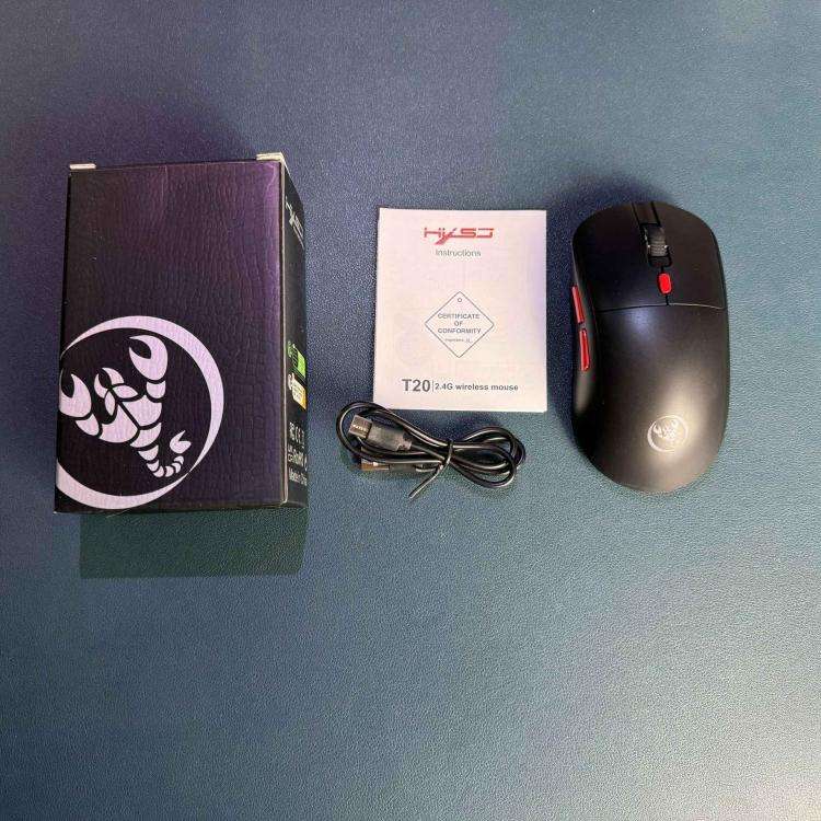 HXSJ T20 2.4GHz Rechargeable Wireless Mouse(Black)