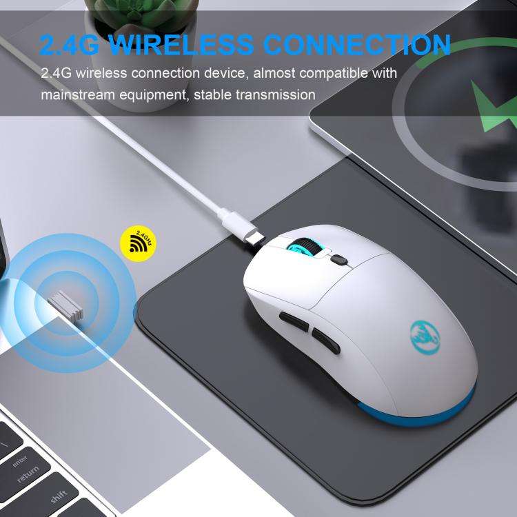 HXSJ T20 2.4GHz Rechargeable Wireless Mouse(White)