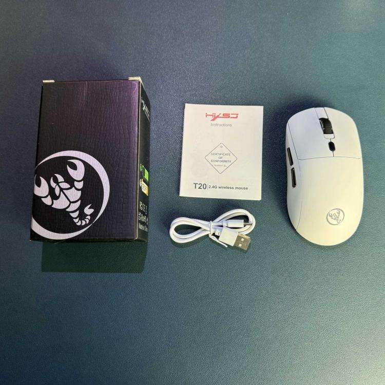 HXSJ T20 2.4GHz Rechargeable Wireless Mouse(White)