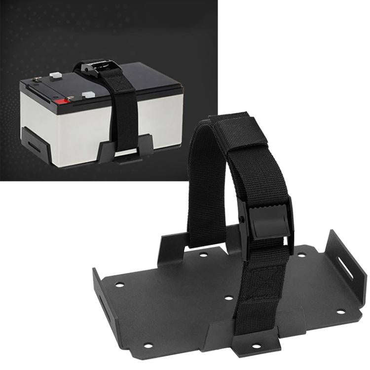 Aluminum Battery Tray Battery ?Fixed Bracket? for 12V/6V, 7-15AH Batteries with Adjustable Fixing...
