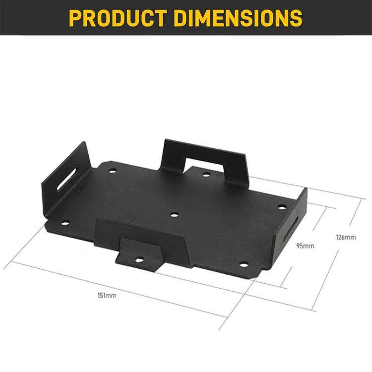 Aluminum Battery Tray Battery ?Fixed Bracket? for 12V/6V, 7-15AH Batteries with Adjustable Fixing...