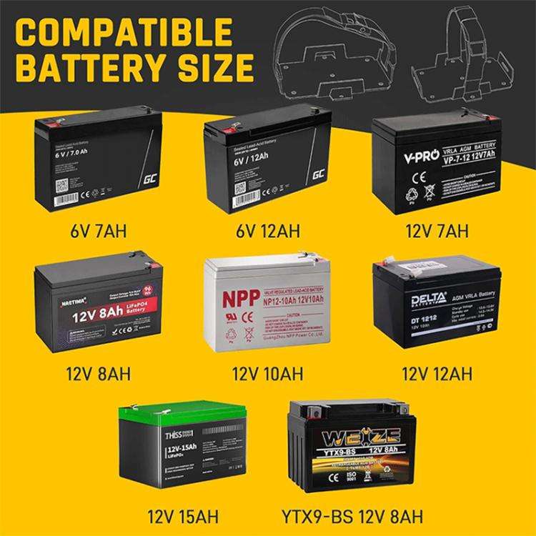 Aluminum Battery Tray Battery ?Fixed Bracket? for 12V/6V, 7-15AH Batteries with Adjustable Fixing...