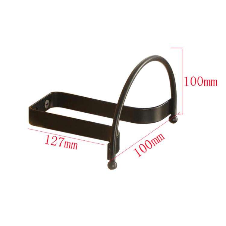 4pcs/Pcak Wall Mounted Cowboy Hat Storage Rack Multifunctional Hat Display Organizer(Black)