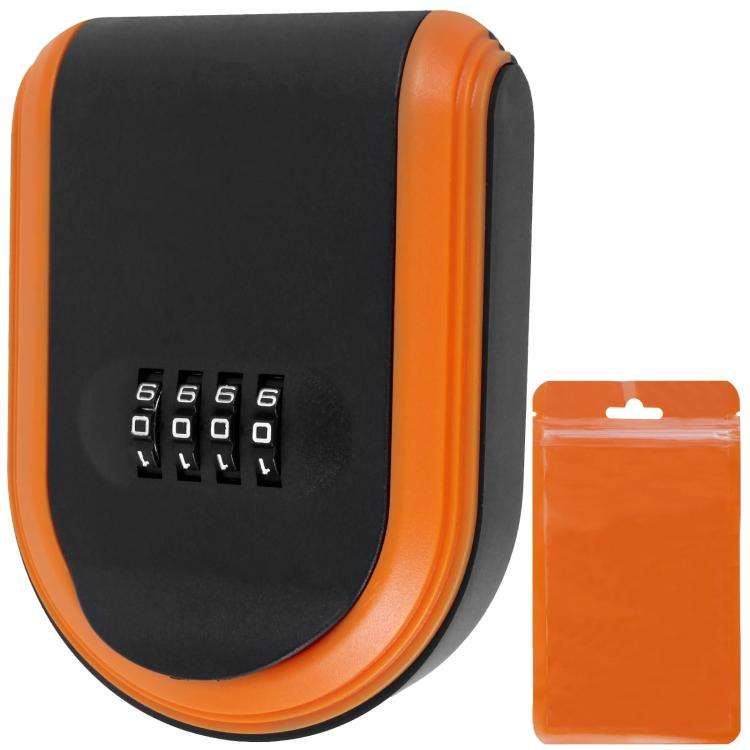 Car Magnetic Password Box Key Tool Storage Case(Orange)
