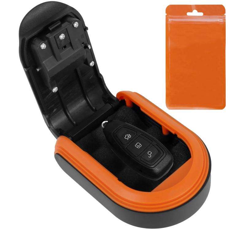 Car Magnetic Password Box Key Tool Storage Case(Orange)