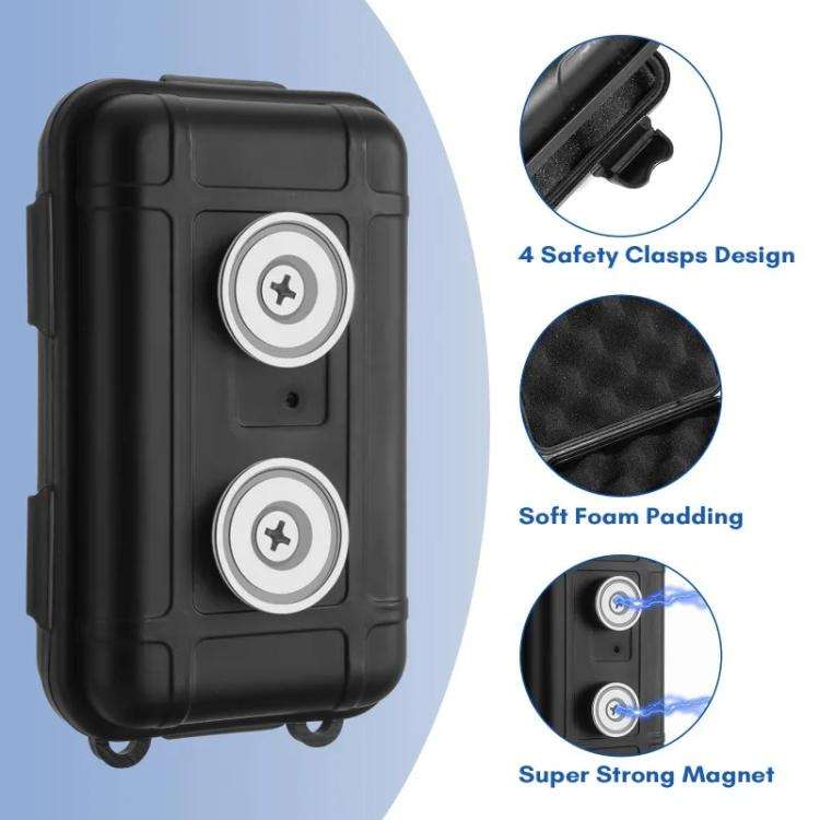 Outdoor Car Magnetic Car Key Storage Box Storage Tool Case(Black)