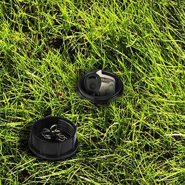 Garden Water Nozzle Key Storage Box Sprinkler Key Hider(Black)