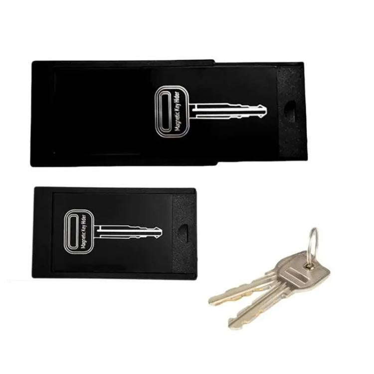 Magnetic Key Anti-lost Storage Organizer Portable Hidden Storage Tool Box(Black)