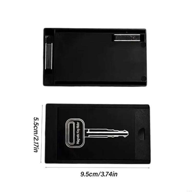 Magnetic Key Anti-lost Storage Organizer Portable Hidden Storage Tool Box(Black)