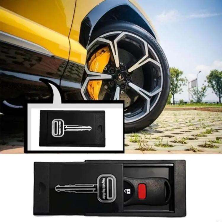Magnetic Key Anti-lost Storage Organizer Portable Hidden Storage Tool Box(Black)