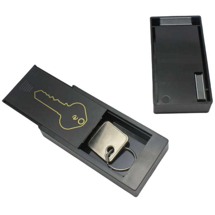 Magnetic Anti-lost Key Storage Box Portable Car Key Hidden Tool Organizer(Black)