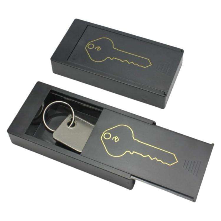 Magnetic Anti-lost Key Storage Box Portable Car Key Hidden Tool Organizer(Black)