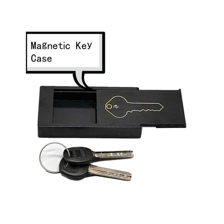 Magnetic Anti-lost Key Storage Box Portable Car Key Hidden Tool Organizer(Black)