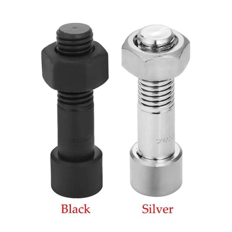 Simulation Spare Tire Screw Capsule Medicine Storage Tank Pill Storage Organizer(Black)