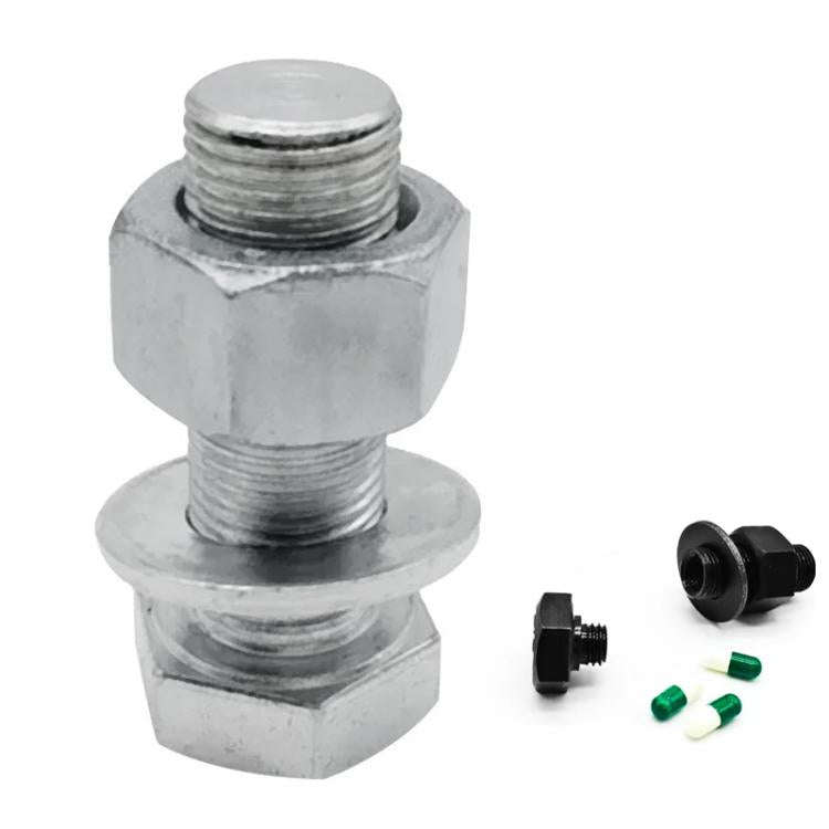 Hexagonal Washer Metal Screw Medicine Storage Tank Travel Capsule Pill Storage Box(Silver)