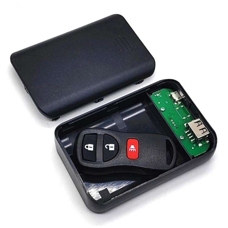 Simulation Power Bank Pill Storage Box Medicine Storage Organizer(Black)