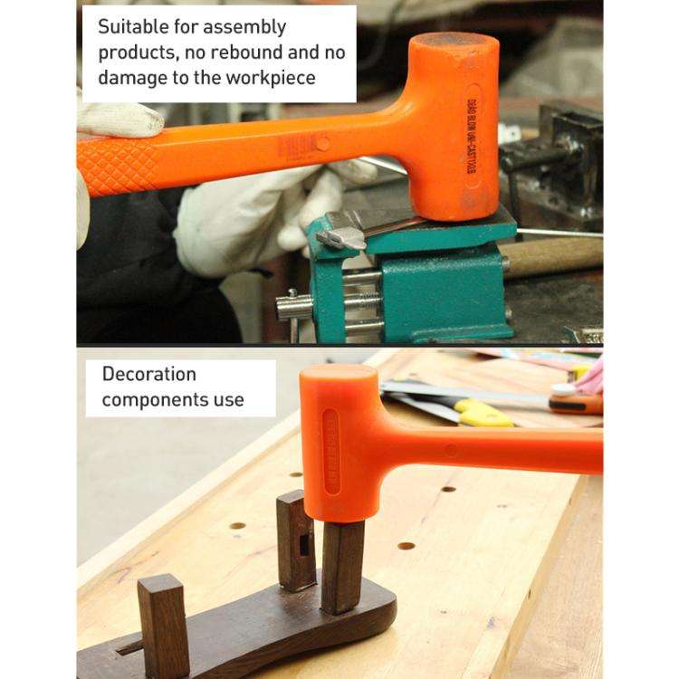 Multifunctional Non-elastic Rubber Installation Hammer, Specification:2.5LB