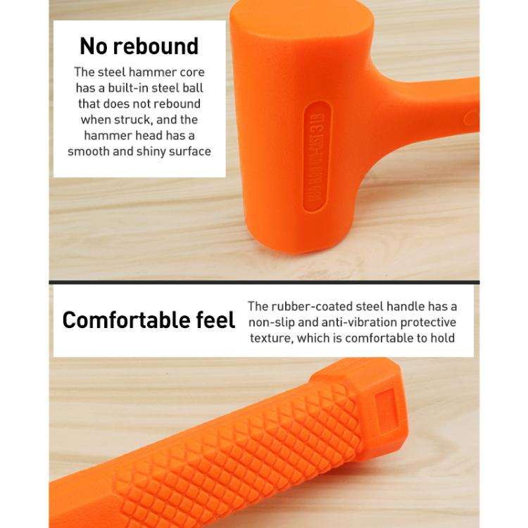 Multifunctional Non-elastic Rubber Installation Hammer, Specification:2.5LB