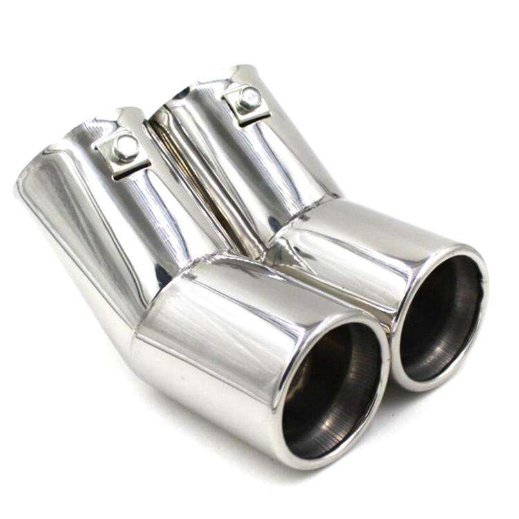 For Bora 2002-2008 Car Modified Stainless Steel Exhaust Pipe Tail Throat(Silver)