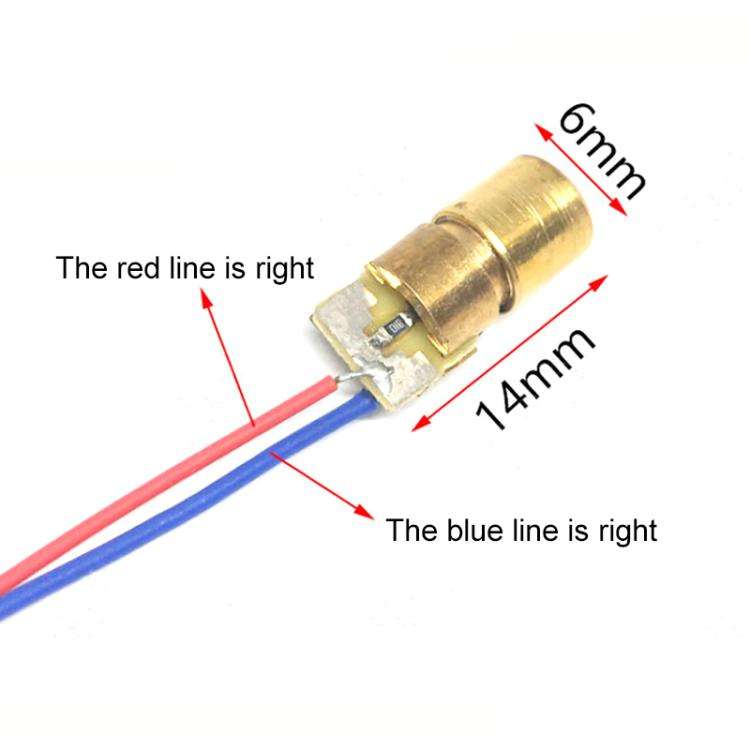 5V 10pcs/Pack Adjustable Diode Laser Head Red Dot Laser Module
