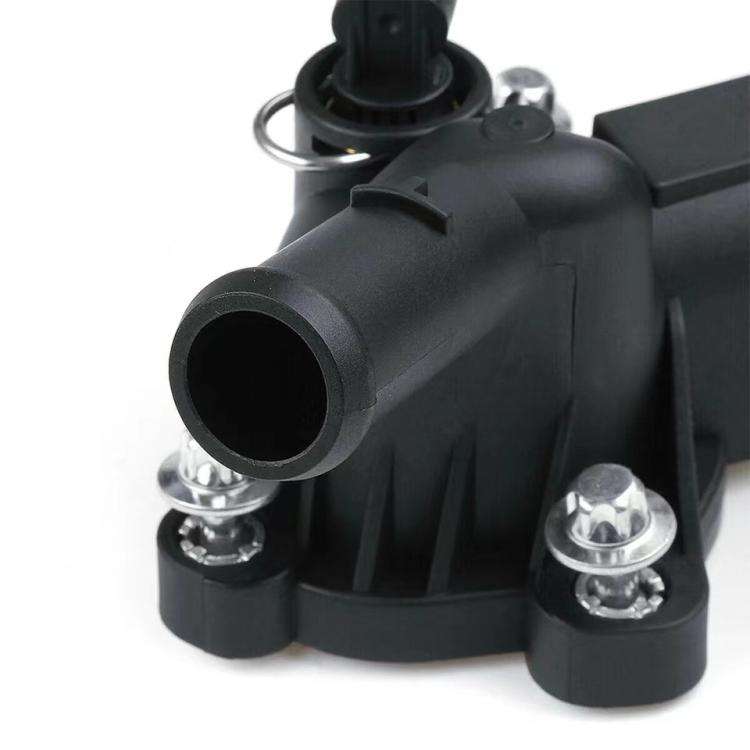 Car Thermostat Housing Water Pump Outlet for Opel 1338487 25192985 55562048 1338022(Black)