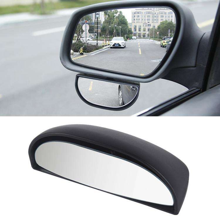 Car 360-degree Rotating Rear-view Blind Spot Wide-angle Auxiliary Mirror(Black)