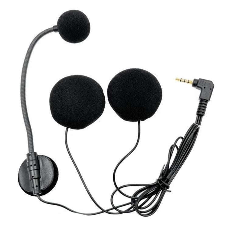 Motorcycle Half Helmet Intercom Headset Microphone(Black)
