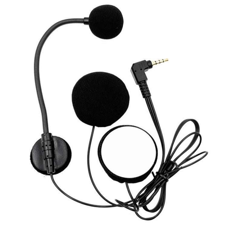 Motorcycle Half Helmet Intercom Headset Microphone(Black)