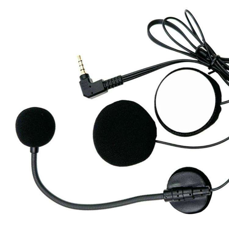 Motorcycle Half Helmet Intercom Headset Microphone(Black)