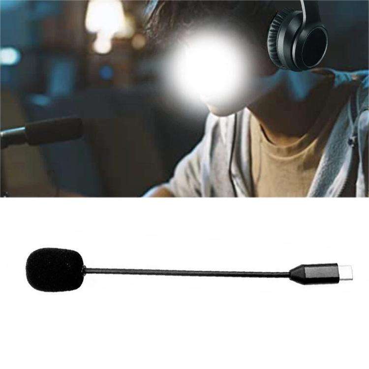 E-sports Gaming Headset Microphone, Specification:Type-C Straight(Black)