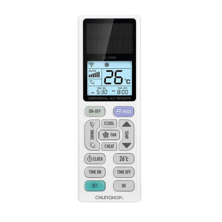 CHUNGHOP EK-3399ES Optoelectronic Energy Universal Air Conditioner Remote Control with LCD Backlight