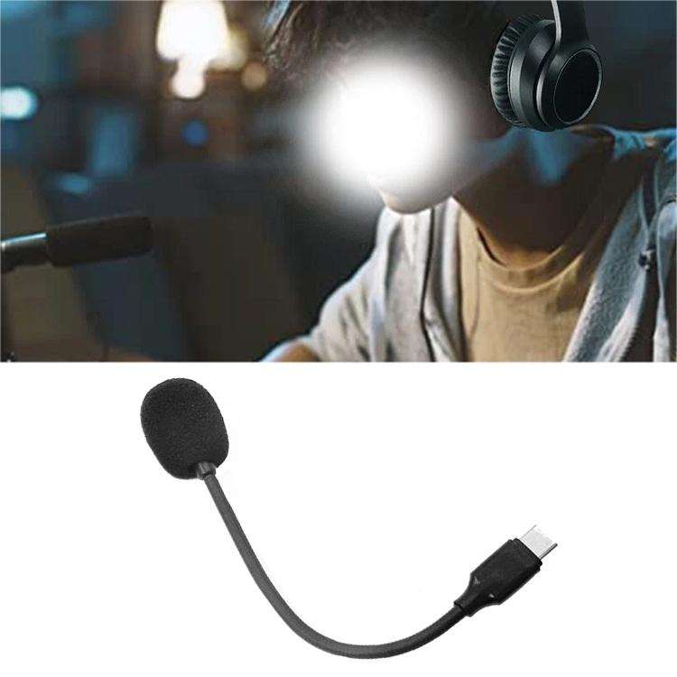 For Lenovo TH10 / TH30 / TH40 / L7 Type-C Straight E-sports Gaming Headset Microphone(Black)