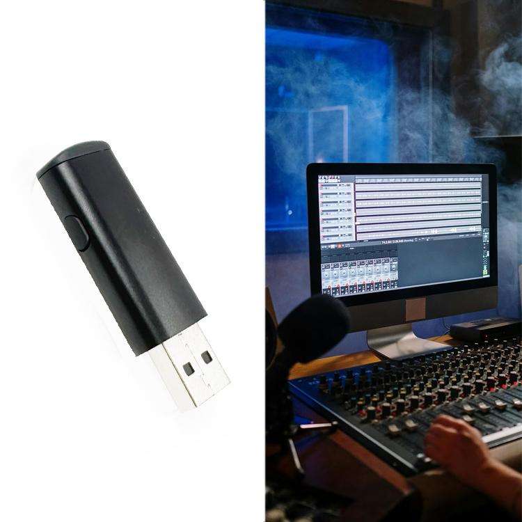 USB Interface Laptop Mini Microphone(Black)