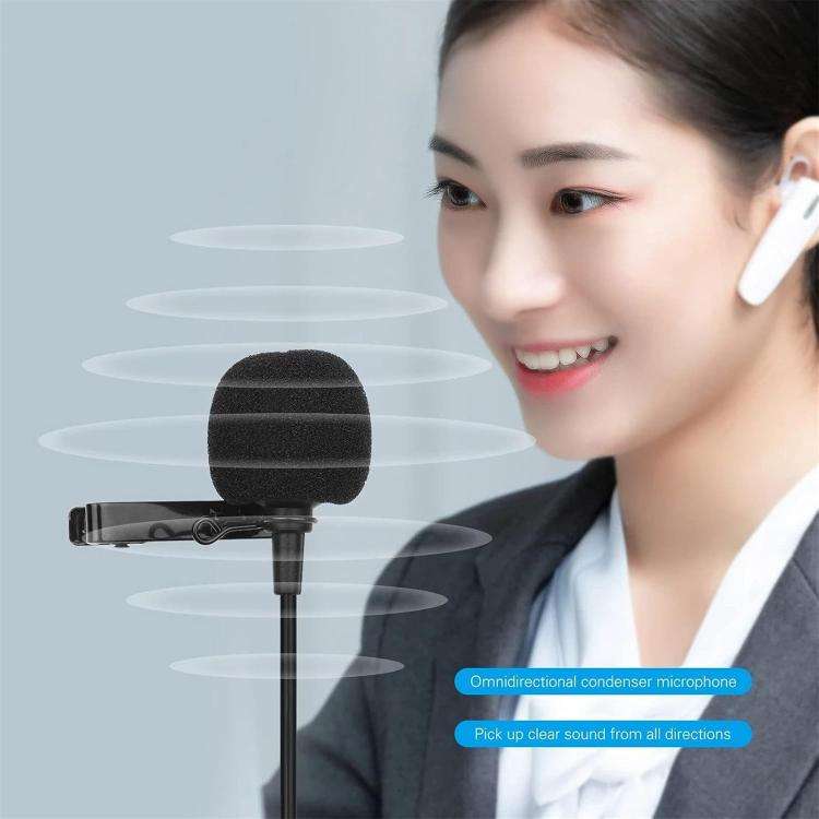 3 Pin XLR Head Metal Lavalier Microphone, Cable Length: 1.5m