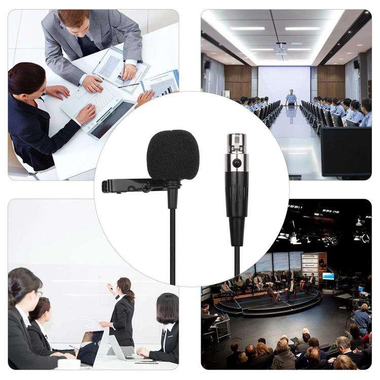 3 Pin XLR Head Metal Lavalier Microphone, Cable Length: 1.5m