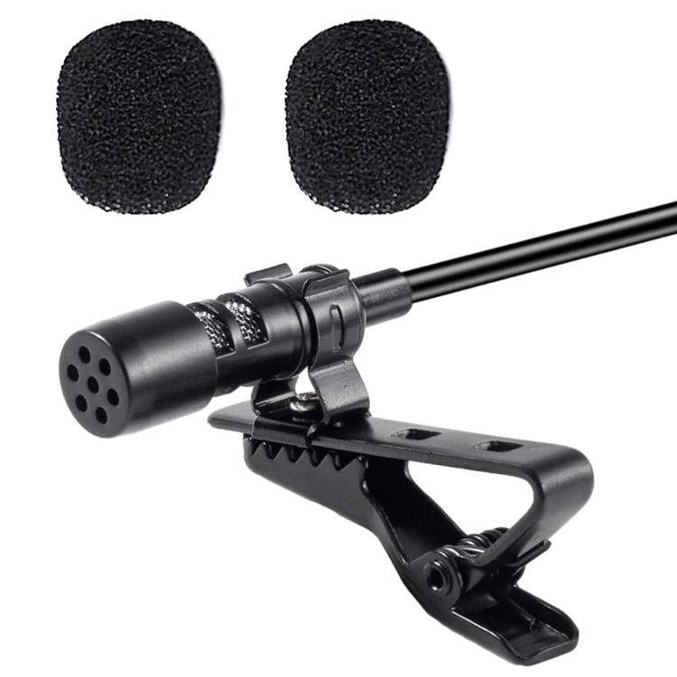 USB Interface Lavalier Microphone for Laptop Live Conference Recording, Length:2m