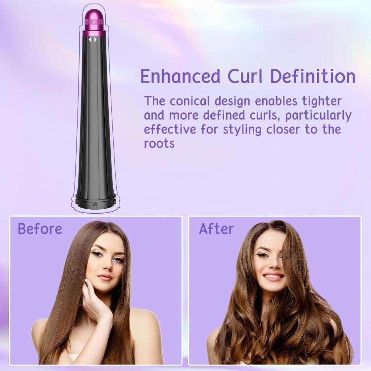 Long Conical Curling Iron Accessories For Dyson Airwrap HS01/ HS05 / HS08(Rose Red)