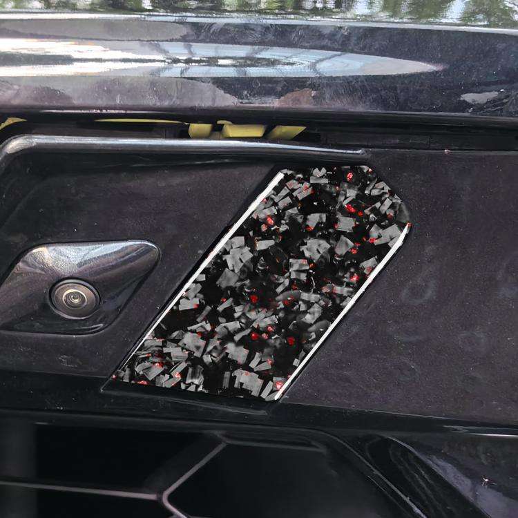 2pcs/Set Forged Gold Foil Carbon Fiber Car Trailer Hook Decorative Sticker for Chevrolet Corvette...