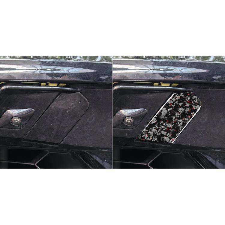 2pcs/Set Forged Gold Foil Carbon Fiber Car Trailer Hook Decorative Sticker for Chevrolet Corvette...
