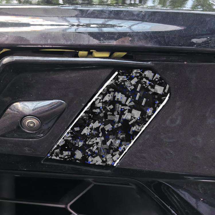 2pcs/Set Forged Gold Foil Carbon Fiber Car Trailer Hook Decorative Sticker for Chevrolet Corvette...