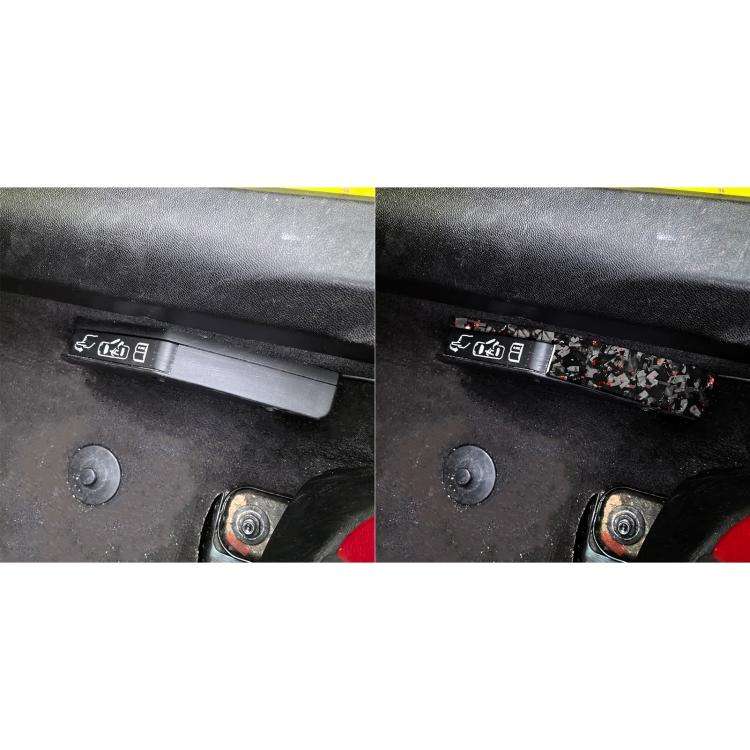 2pcs/Set Forged Gold Foil Carbon Fiber Car Door Lock Switch Decorative Sticker for Chevrolet Corv...